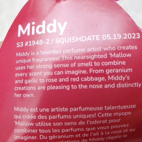 Middy the Pink Macaron Squishmallows Valentines Day BNWT Clip - Picture 6 of 6